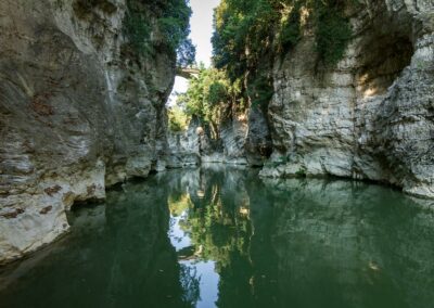 Canyon e Ponte dei Saltelli - Marmitte dei Giganti- Lato Valle - Canoa - Foto: Davide Tonelli